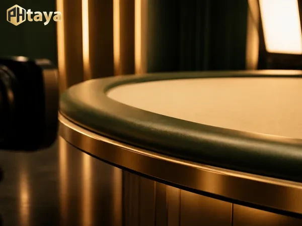 PHTAYA live casino lobby on a mobile phone